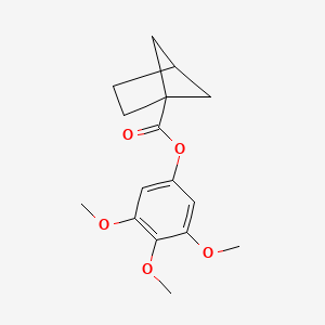 molecular formula C16H20O5 B15434948 3,4,5-Trimethoxyphenyl bicyclo[2.1.1]hexane-1-carboxylate CAS No. 87901-92-6