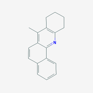 molecular formula C18H17N B15434953 7-Methyl-8,9,10,11-tetrahydrobenzo[c]acridine CAS No. 86538-46-7