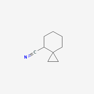 molecular formula C9H13N B15434966 Spiro[2.5]octane-4-carbonitrile CAS No. 83115-71-3