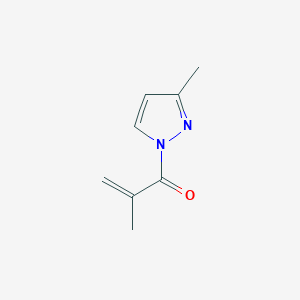 molecular formula C8H10N2O B15435010 2-Methyl-1-(3-methyl-1H-pyrazol-1-yl)prop-2-en-1-one CAS No. 79923-01-6