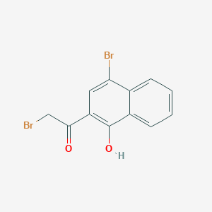 2-Bromo-1-(4-bromo-1-hydroxynaphthalen-2-yl)ethan-1-one