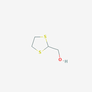 molecular formula C4H8OS2 B15435076 1,3-Dithiolane-2-methanol CAS No. 86032-47-5