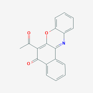 molecular formula C18H11NO3 B15435077 6-Acetyl-5H-benzo[a]phenoxazin-5-one CAS No. 80809-57-0