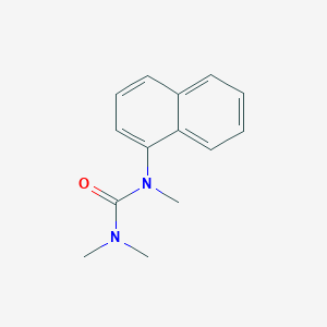 molecular formula C14H16N2O B15435114 N,N,N'-Trimethyl-N'-naphthalen-1-ylurea CAS No. 85867-14-7