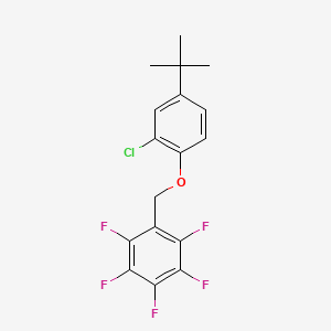 Benzene, 1-((4-tert-butyl-2-chlorophenoxy)methyl)-2,3,4,5,6-pentafluoro-