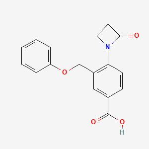 4-(2-Oxoazetidin-1-yl)-3-(phenoxymethyl)benzoic acid