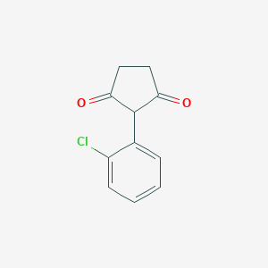 molecular formula C11H9ClO2 B15435407 2-(2-Chlorophenyl)cyclopentane-1,3-dione CAS No. 80036-15-3