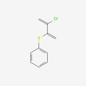 molecular formula C10H9ClS B15435814 [(3-Chlorobuta-1,3-dien-2-yl)sulfanyl]benzene CAS No. 85972-11-8