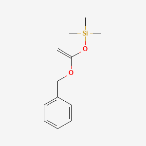 molecular formula C12H18O2Si B15435831 Silane, trimethyl[[1-(phenylmethoxy)ethenyl]oxy]- CAS No. 81171-44-0