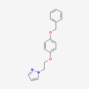 1-{2-[4-(Benzyloxy)phenoxy]ethyl}-1H-pyrazole