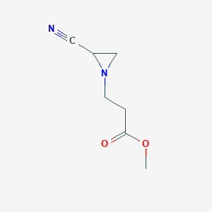 Methyl 3-(2-cyanoaziridin-1-yl)propanoate