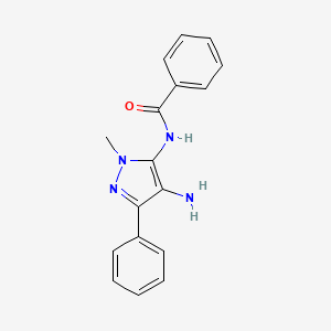 N-(4-Amino-1-methyl-3-phenyl-1H-pyrazol-5-yl)benzamide