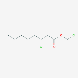 molecular formula C9H16Cl2O2 B15435965 Chloromethyl 3-chloro-octanoate CAS No. 80418-65-1