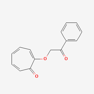 molecular formula C15H12O3 B15436069 2-(2-Oxo-2-phenylethoxy)cyclohepta-2,4,6-trien-1-one CAS No. 82087-57-8