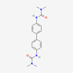 molecular formula C18H22N4O2 B15436074 3-[4-[4-(Dimethylcarbamoylamino)phenyl]phenyl]-1,1-dimethylurea CAS No. 82261-40-3