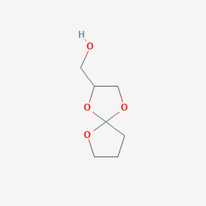 molecular formula C7H12O4 B15436078 (1,4,6-Trioxaspiro[4.4]nonan-2-yl)methanol CAS No. 84298-14-6