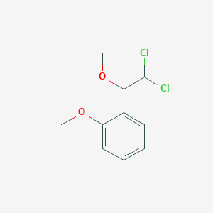 molecular formula C10H12Cl2O2 B15436103 1-(2,2-Dichloro-1-methoxyethyl)-2-methoxybenzene CAS No. 82772-47-2