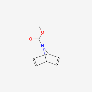 molecular formula C8H9NO2 B15436113 7-Azabicyclo(2.2.1)heptadiene-7-carboxylic acid, methyl ester CAS No. 83060-75-7