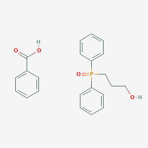 molecular formula C22H23O4P B15436135 Benzoic acid--3-(diphenylphosphoryl)propan-1-ol (1/1) CAS No. 80403-10-7