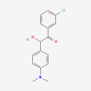 1-(3-Chlorophenyl)-2-[4-(dimethylamino)phenyl]-2-hydroxyethan-1-one