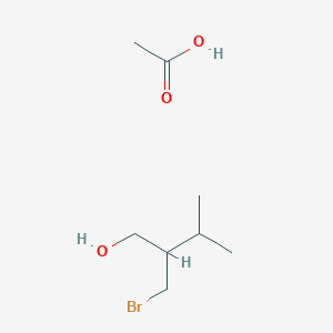 Acetic acid;2-(bromomethyl)-3-methylbutan-1-ol