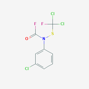 (3-Chlorophenyl){[dichloro(fluoro)methyl]sulfanyl}carbamyl fluoride