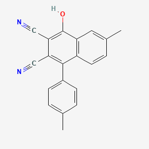 4-Hydroxy-6-methyl-1-(4-methylphenyl)naphthalene-2,3-dicarbonitrile