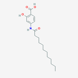 molecular formula C19H29NO4 B15436534 4-(Dodecanoylamino)-2-hydroxybenzoic acid CAS No. 79564-75-3