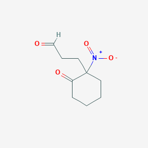 3-(1-Nitro-2-oxocyclohexyl)propanal