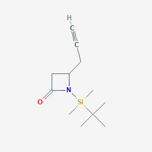 1-[tert-Butyl(dimethyl)silyl]-4-(prop-2-yn-1-yl)azetidin-2-one