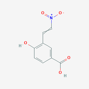 molecular formula C9H7NO5 B15436655 4-Hydroxy-3-(2-nitroethenyl)benzoic acid CAS No. 80728-54-7