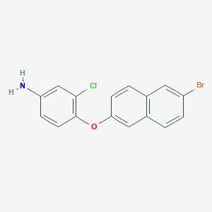 4-[(6-Bromonaphthalen-2-yl)oxy]-3-chloroaniline