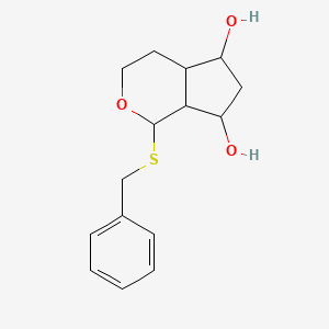 1-(Benzylsulfanyl)octahydrocyclopenta[c]pyran-5,7-diol