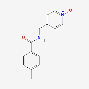 4-Methyl-N-[(1-oxo-1lambda~5~-pyridin-4-yl)methyl]benzamide