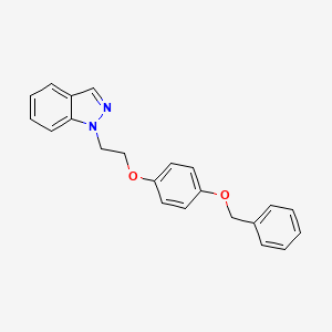 1-{2-[4-(Benzyloxy)phenoxy]ethyl}-1H-indazole