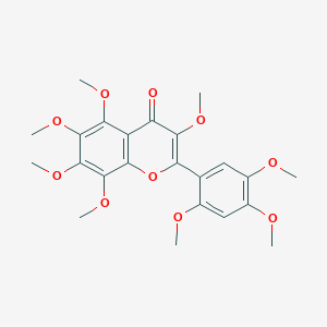 molecular formula C23H26O10 B15437195 Purpurascenin CAS No. 79105-52-5