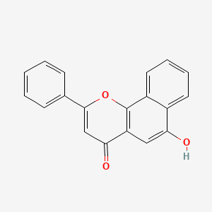 4H-Naphtho(1,2-b)pyran-4-one, 6-hydroxy-2-phenyl-