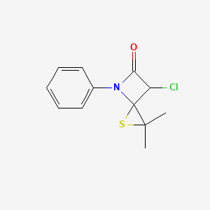 6-Chloro-2,2-dimethyl-4-phenyl-1-thia-4-azaspiro[2.3]hexan-5-one