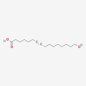 molecular formula C16H28O3 B15437275 7-Hexadecynoic acid, 16-hydroxy- CAS No. 79162-82-6