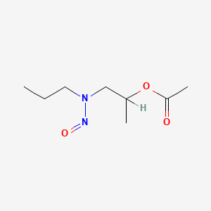 1-[Nitroso(propyl)amino]propan-2-yl acetate