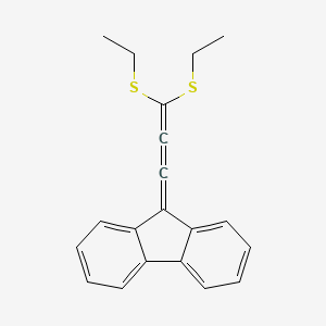 9-[Bis(ethylsulfanyl)propadienylidene]-9H-fluorene