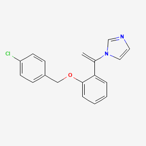 1H-Imidazole, 1-[1-[2-[(4-chlorophenyl)methoxy]phenyl]ethenyl]-