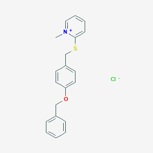 2-({[4-(Benzyloxy)phenyl]methyl}sulfanyl)-1-methylpyridin-1-ium chloride