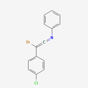 2-Bromo-2-(4-chlorophenyl)-N-phenylethen-1-imine