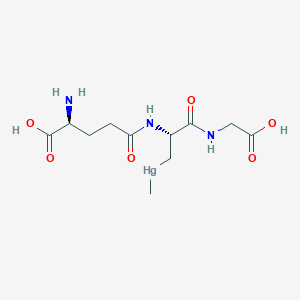 Glycine, N-(N-L-gamma-glutamyl-3-(methylmercurio)-L-alanyl)-