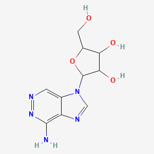 2-(4-Aminoimidazo[4,5-d]pyridazin-1-yl)-5-(hydroxymethyl)oxolane-3,4-diol