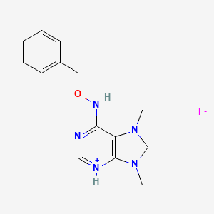 6-[(Benzyloxy)amino]-7,9-dimethyl-8,9-dihydro-7H-purin-3-ium iodide