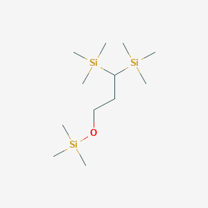 {3-[(Trimethylsilyl)oxy]propane-1,1-diyl}bis(trimethylsilane)