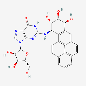 Guanosine, N-(7,8,9,10-tetrahydro-7,8,9-trihydroxybenzo(a)pyren-10-yl)-, (7R-(7alpha,8beta,9alpha,10beta))-