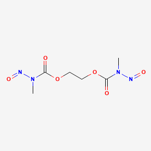 molecular formula C6H10N4O6 B15437582 Carbamic acid, methylnitroso-, 1,2-ethanediyl ester CAS No. 79958-07-9